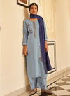 Sky Blue Colour Latest Fancy Designer Heavy Festive Wear pyor stepal viscose Stylish Salwar Suit Collection 126